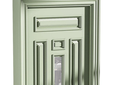 Porta de entrada moderna 60 Modelo 3D