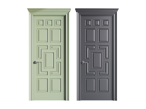 Modern entrance door 61 Modelo 3D