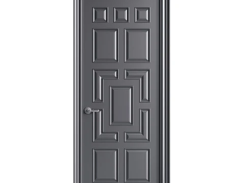 Porta de entrada moderna 61 Modelo 3D