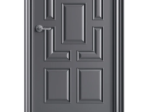 Porta de entrada moderna 61 Modelo 3D