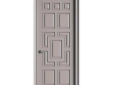 Porta de entrada moderna 61 Modelo 3D