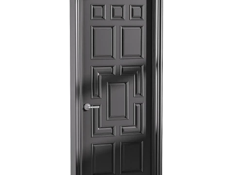 Porta de entrada moderna 61 Modelo 3D