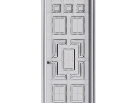 Porta de entrada moderna 61 Modelo 3D