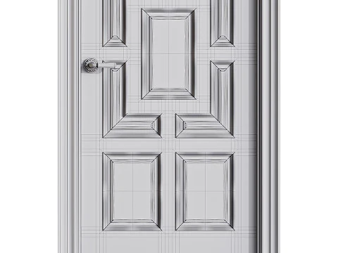 Porta de entrada moderna 61 Modelo 3D