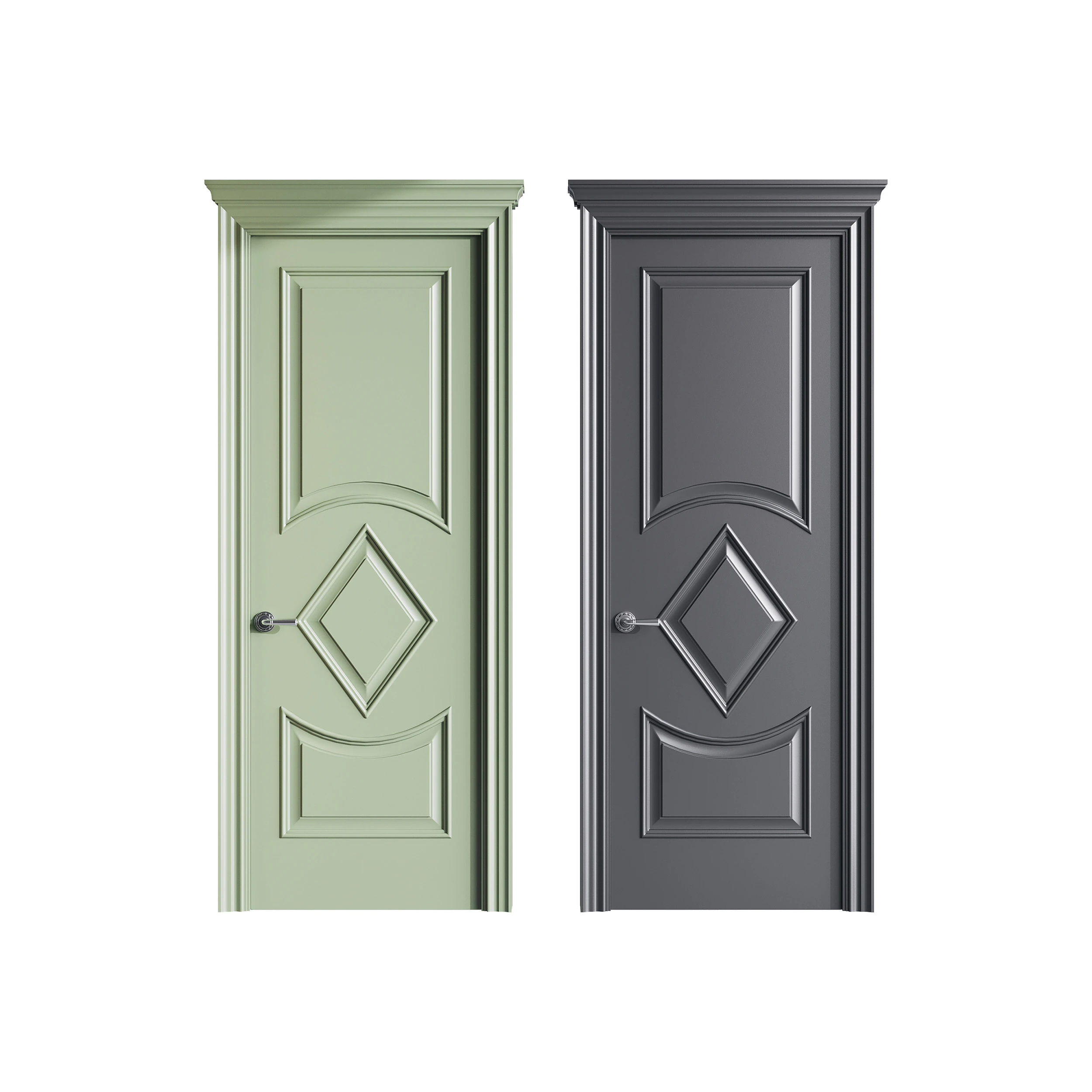Modern entrance door 62 3D Model .c4d .max .obj .3ds .fbx .stl .blend 