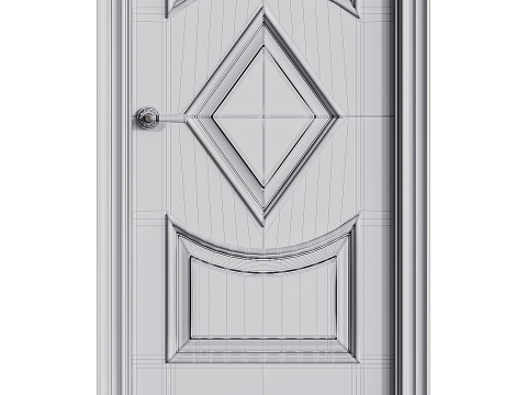 Modern entrance door 62 3D Модель