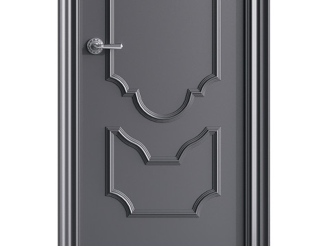 Modern entrance door 63 3D Model