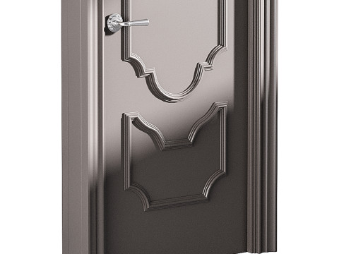 Modern entrance door 63 3D Model