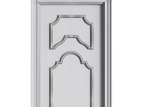 Modern entrance door 63 3D Model