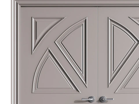 Porta de entrada moderna 64 Modelo 3D