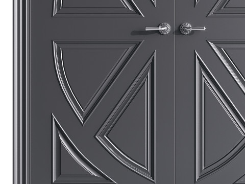 Modern entrance door 64 3D 모델