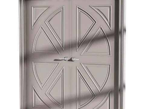 Porta de entrada moderna 64 Modelo 3D