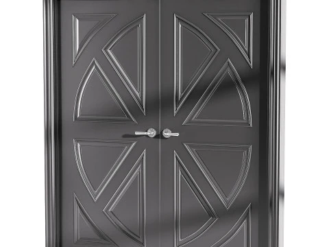 Porta de entrada moderna 64 Modelo 3D