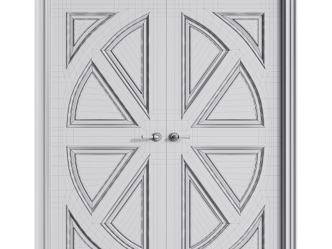 Modern entrance door 64 3D 모델