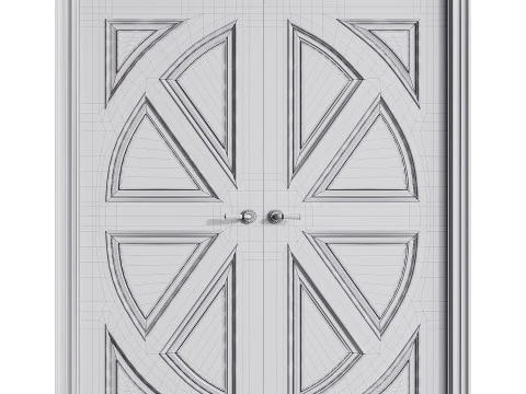 Porta de entrada moderna 64 Modelo 3D