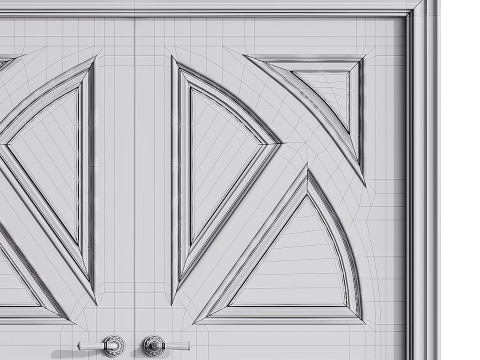 Modern entrance door 64 3D 모델