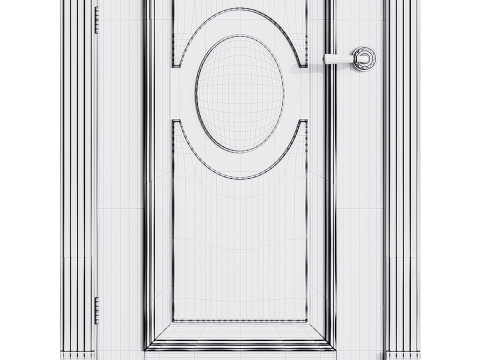 Modern entrance door 65 3Dモデル