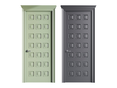 Modern entrance door 66 3D Model