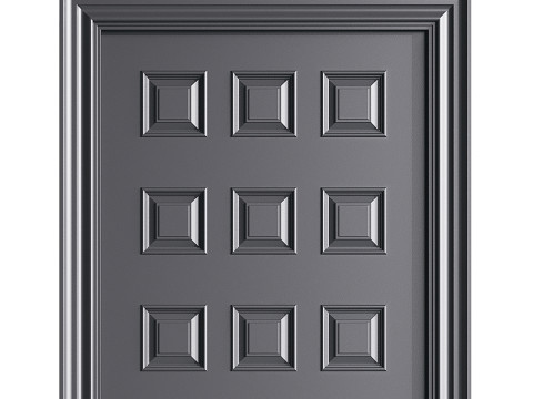 Modern entrance door 66 3D Model