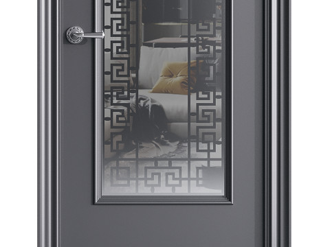 Modern entrance door 67 3D Model
