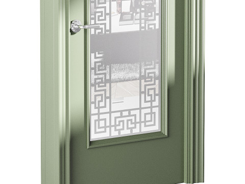 Modern entrance door 67 3D Model