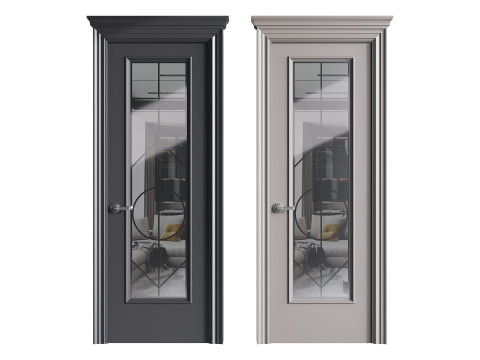 Modern entrance door 68 Modelo 3D