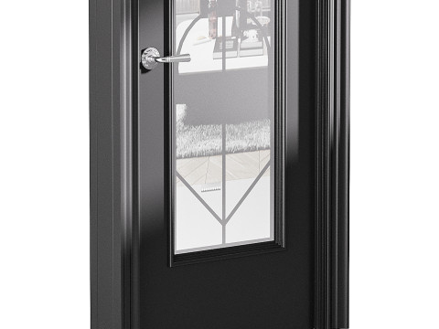 Modern entrance door 68 3D 모델