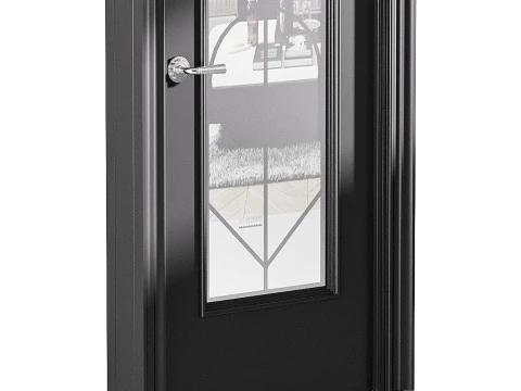 Modern entrance door 68 3D Model