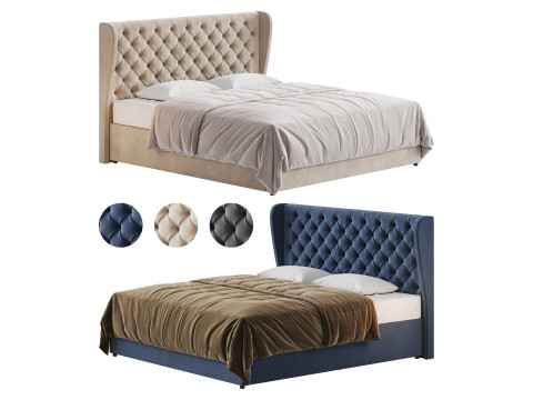Orianna Upholstered Ottoman Bed Frame 3D Model
