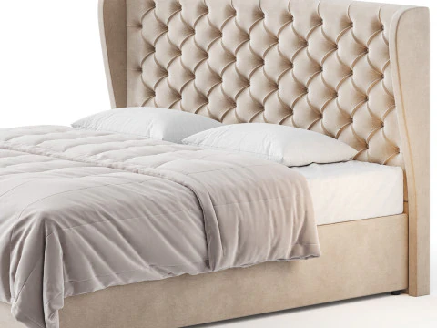 Orianna Upholstered Ottoman Bed Frame 3D Model