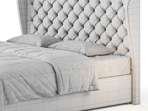 Orianna Upholstered Ottoman Bed Frame 3D Model