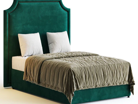 Rachel Bed - Double 3D Model