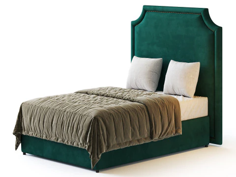 Rachel Bed - Double 3D Model
