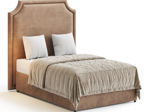 Rachel Bed - Double 3D Model