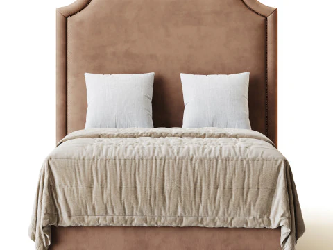 Rachel Bed - Double 3D Model