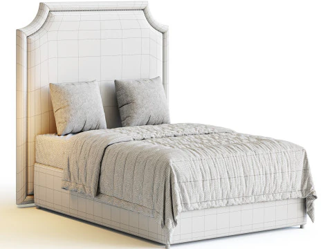 Rachel Bed - Double 3D Model