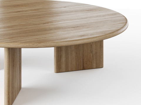 Round coffe table 3D मॉडल