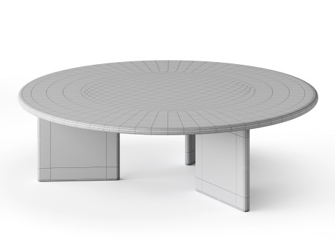 Round coffe table 3D मॉडल