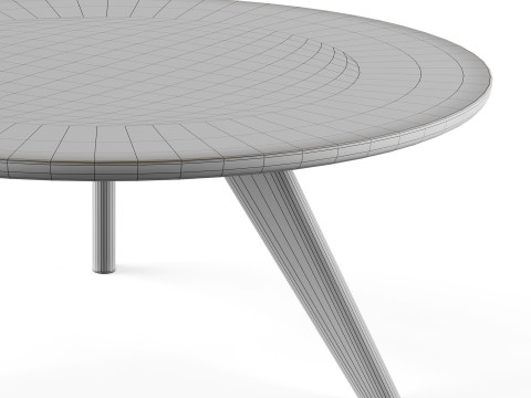Round coffe table 3D मॉडल