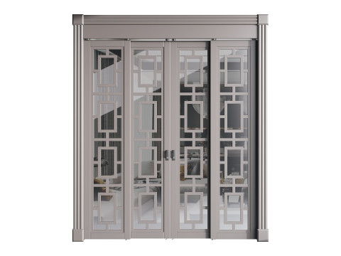 Modern entrance door 69 Modelo 3D