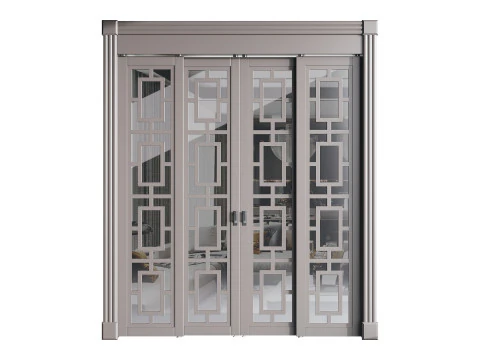 Porta d'ingresso moderna 69 Modello 3D