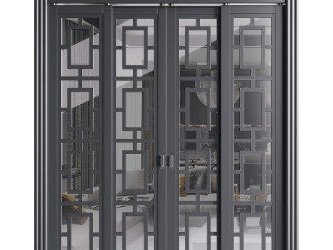 Modern entrance door 69 3D Модель