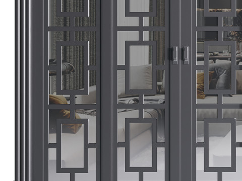Modern entrance door 69 3D Модель