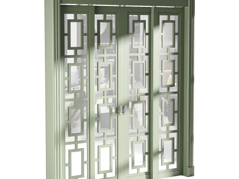 Modern entrance door 69 3D Модель