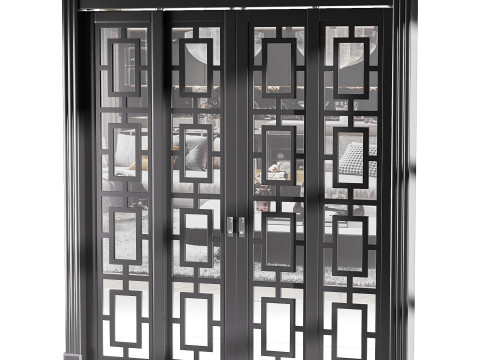Modern entrance door 69 3D Модель