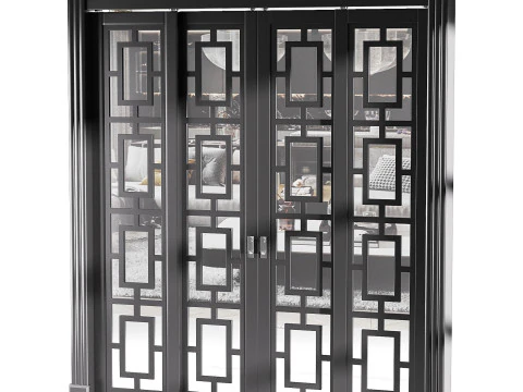 Porta de entrada moderna 69 Modelo 3D