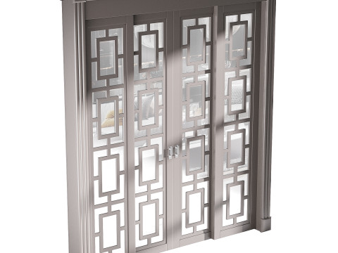 Modern entrance door 69 3D Модель