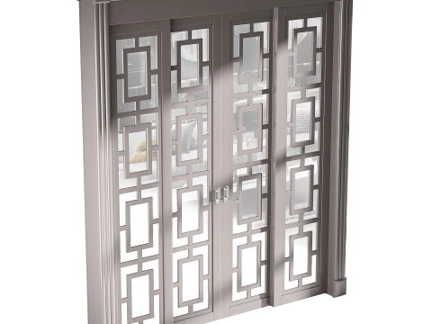 Porta de entrada moderna 69 Modelo 3D