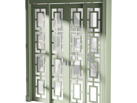 Porta de entrada moderna 69 Modelo 3D