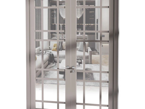 Porta de entrada moderna 70 Modelo 3D